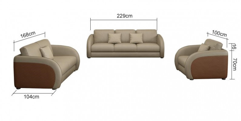 Ekskluzywne Designerskie Meble 32 miejsce do siedzenia Sofa Podkładka Ustawić 2-częściowa. Żywy krajobraz