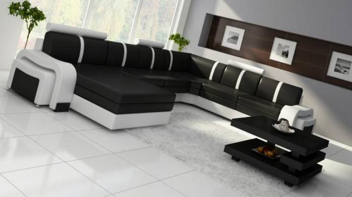 Żywy krajobraz Sofa z USB Podkładka skórzana sofa Narożnikowa kanapa narożnik skórzany NOWOŚĆ