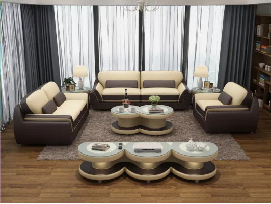Designerska sofa skórzana sofa Zestaw sofowy 321 miejsce do siedzenia Nowoczesna sofa Żywy krajobraz