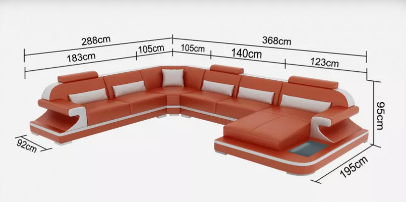 Narożnik kanapa Żywy krajobraz narożnik Zestaw kanapa narożna w kształcie litery L skórzana sofa rozkładana podkładka