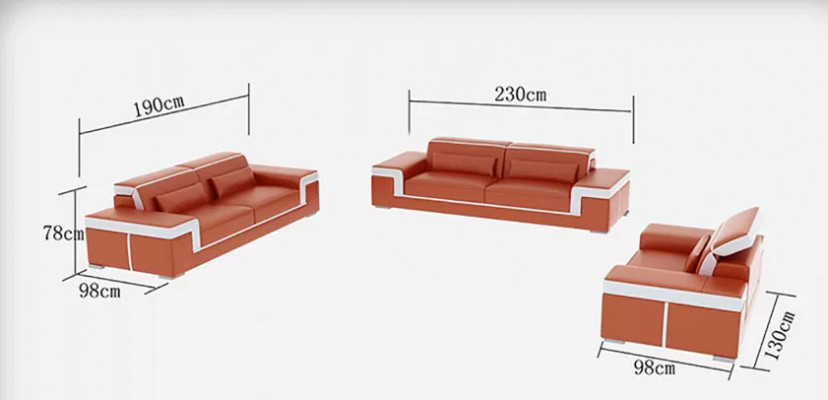 Żywy krajobraz Sofa Zestaw sofowy 321 miejsce siedzące Narożnikowa kanapa Podkładka projektant Ustawić