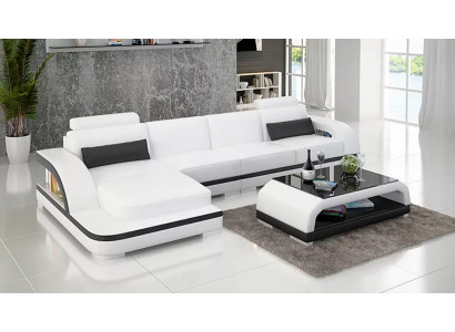 Nowoczesna sofa Żywy krajobraz Skórzana sofa Narożnikowa kanapa Podkładka Narożnikowa kanapa w kształcie litery L