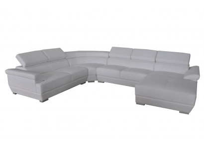 Sofa Narożnikowa kanapa Design Podkładka Narożnik Zestaw narożny Couch Żywy krajobraz UForm +USB