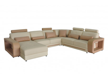 Narożnik Sofa + Podkładka USB Narożnik Living Pokój Projektant Krajobrazu Kanapy Włókienniczy A1135