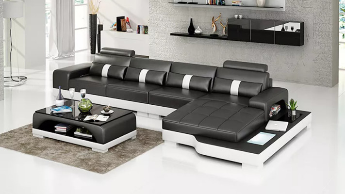 Narożnikowa kanapa w kształcie litery L Narożnikowa kanapa skórzana sofa designerska sofa Podkładka Narożnikowa kanapa Żywy krajobraz