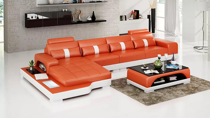Narożnikowa kanapa w kształcie litery L Narożnikowa kanapa skórzana sofa designerska sofa Podkładka Narożnikowa kanapa Żywy krajobraz