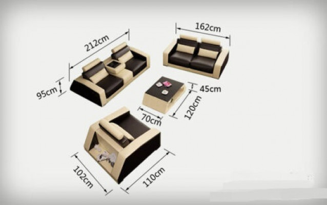 Nowoczesny Zestaw sofowy 3+2+1 miejsce do siedzenia Zestaw Design Podkładka Sofa Kanapa Kanapy