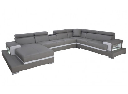 Design Skóra Podkładka Siedziba Pokój Sofa Narożnik Sofy Kanapa Designer Ustawić XXL