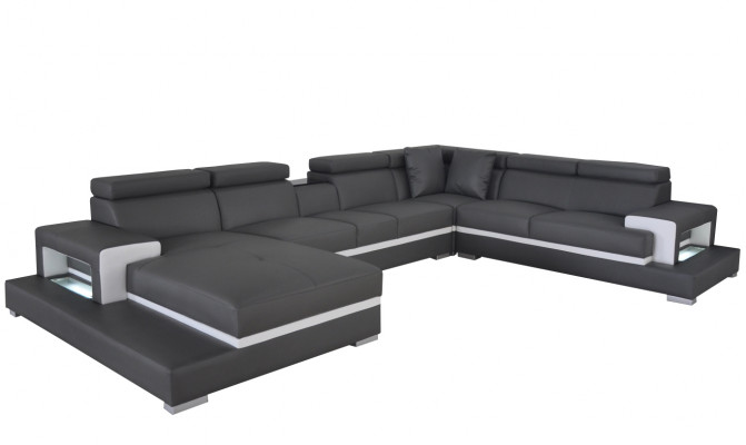 Design Skóra Podkładka Siedziba Pokój Sofa Narożnik Sofy Kanapa Designer Ustawić XXL