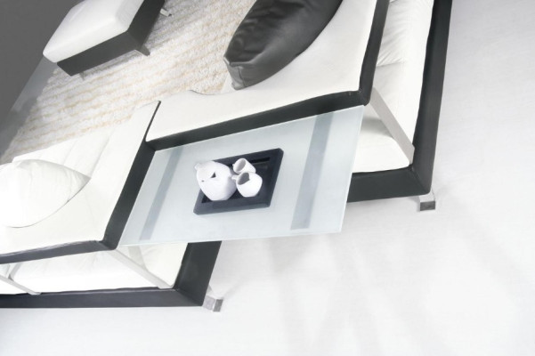 Sofa skórzana kanapa Żywy krajobraz Narożnikowa kanapa Narożnik Ustaw Design Nowoczesna Sofa + USB Nowość
