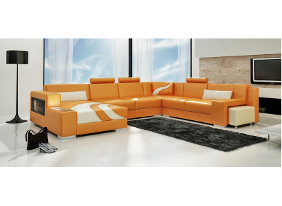 Żywy krajobraz Couch Podkładka Narożnik Ustawić Designerska Sofa Skórzana Duża Sofa Nowość V015A