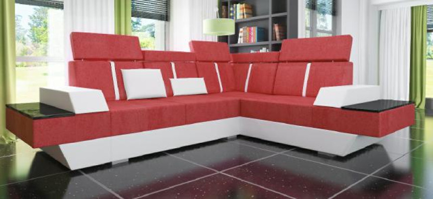 Projektant Narożnikowa kanapa Żywy krajobraz Sofa z USB Couch Materiał Włókienniczy Skóra Opatentowany
