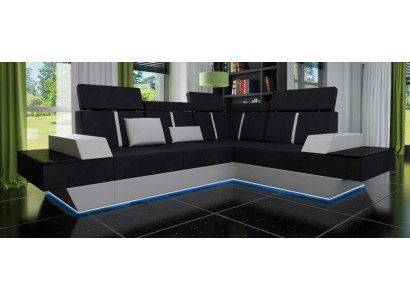 Design Żywy krajobraz Sofa Narożnikowa kanapa USB Materiał Włókienniczy Skóra Wykonane na miarę Narożnikowa kanapa