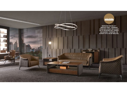 Zestaw sofowy Set Design Sofa Podkładka Kanapy Skóra Couch Modern New 311