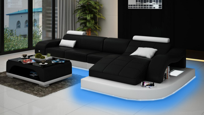 Żywy krajobraz Narożnikowa kanapa Sofa z USB Sofa skórzana Sofa designerska Siedziba Podkładka New 3375