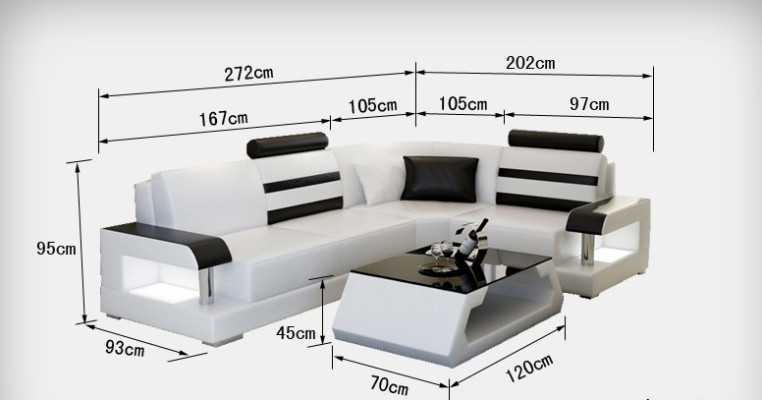 Skórzana sofa z USB,Żywy krajobrazu Narożnikowa kanapa Narożnik Ustaw Design Nowoczesna Sofa L6016D