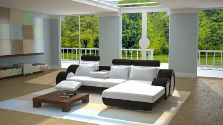 Projektant Ustawić Żywy krajobraz narożnik + USB, sofa Podkładka skórzana sofa sofy Nowość