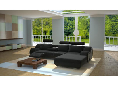 Designerska Sofa Kanapa Podkładka Sofa Skórzana +USB Nowy Ustaw Żywy krajobraz Narożnik