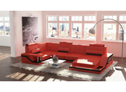 Żywy krajobraz Kanapa Narożnik Narożnikowa kanapa Ustaw Włókienniczy Materiał Skóra Sofy Sofa z USB