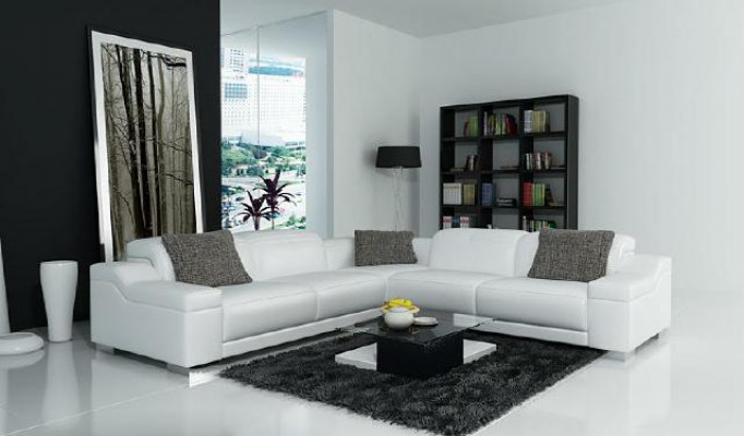 Żywy krajobraz Podkładka Narożnik Narożnik Sofa Siedziba Couch Ustaw Landscape Skóra 2711D