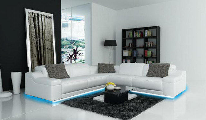 Żywy krajobraz Podkładka Narożnik Narożnik Sofa Siedziba Couch Ustaw Landscape Skóra 2711D