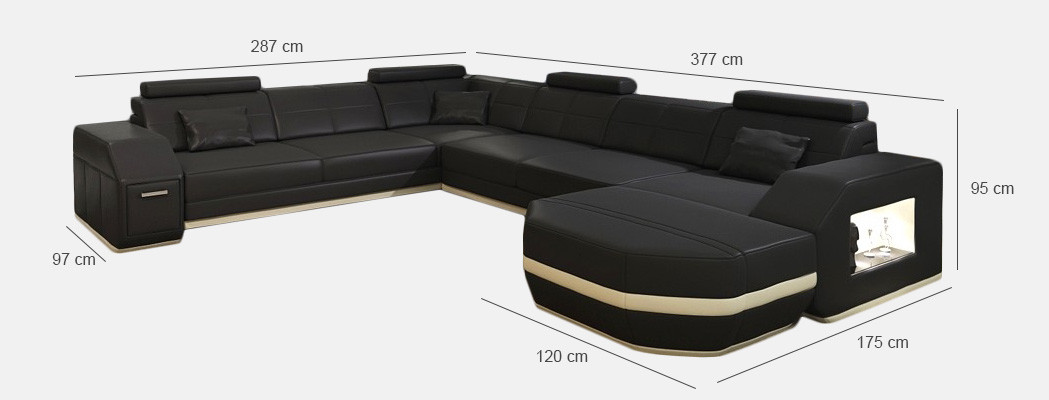 Skórzana sofa Narożnikowa kanapa Żywy krajobraz Narożnikowa kanapa Narożnik Podkładka Siedziba Narożnik Wyen S/W Nowość
