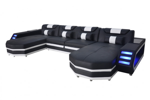 Design Skóra Podkładka Siedziba Narożnik z USB Skóra Podkładka Krajobraz Pokój Living Sofa