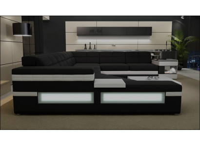 Designerska sofa Sofa USB Żywy krajobraz Narożnikowa kanapa Żywy krajobraz Podkładka Couch LED