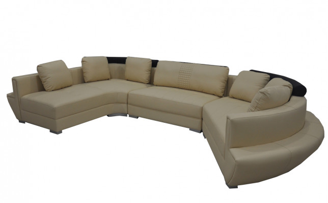 Okrągły Narożnik Sofa z USB Couch Podkładka XXL Duża Okrągły Kanapa Żywy krajobraz U kształt