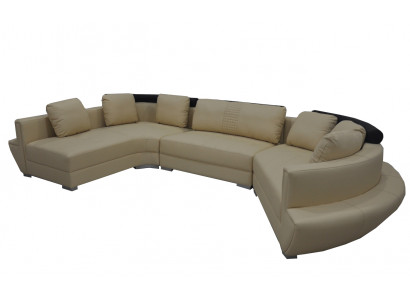 Okrągły Narożnik Sofa z USB Couch Podkładka XXL Duża Okrągły Kanapa Żywy krajobraz U kształt