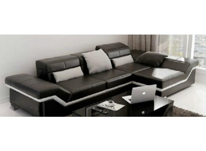 Sofa skórzana Narożnikowa kanapa z USB Sofa Ustawić Kanapa Żywy krajobraz Podkładka Sofa Nowość