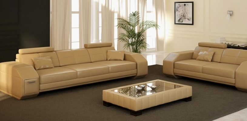 Designerski Zestaw sofowy Skórzana Sofa USB Zestaw 3+2+1 Ustawić Nowa Sofa Kanapa Obcios
