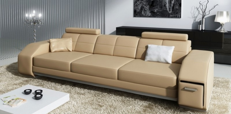 Zestaw sofowy z USB Sofa Couch Podkładka Siedziba Ustawić 3+2+1 Żywy krajobraz Skóra