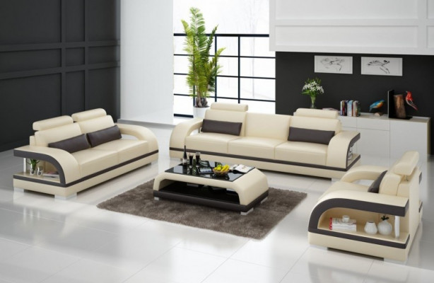 Designerski Zestaw sofowy skórzana sofa z zestawem USB 3+2+1 Ustawić Sofę Kanapa Obcios