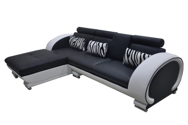 Narożnik Sofa Skóra + USB Narożnik Ustaw Living Narożnik Krajobraz L Kształt Podkładki Nowy Design