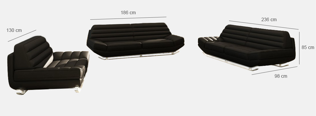 Zestaw sofowy 3+2+1 Kanapa Podkładka Zestaw wypoczynkowy Sofa Ustawić Projektant KalbachB