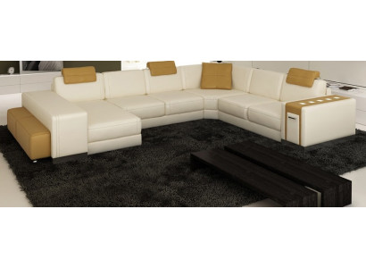 Żywy krajobraz Designerska Sofa Kanapa Duża Podkładka Skóra Sofy Narożnik Narożnik Siedziba