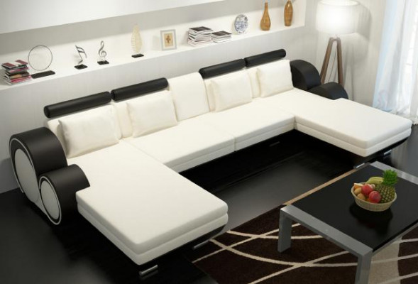 Żywy krajobraz Couch Podkładka Sofa Siedziba Narożnik Narożnik Żywy krajobraz Ustawić BERLIN