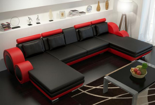 Żywy krajobraz Couch Podkładka Sofa Siedziba Narożnik Narożnik Żywy krajobraz Ustawić BERLIN