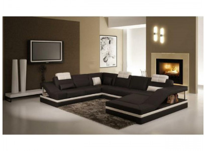 Żywy krajobraz Narożnikowa kanapa Skórzana sofa Sofa Kanapa Podkładka Siedziba Narożnik Ustawić