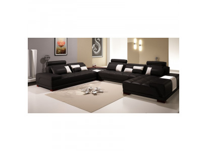 Sofa skórzana sofa kanapa Żywy krajobraz Narożnikowa kanapa Narożnik Ustawić Modern Design