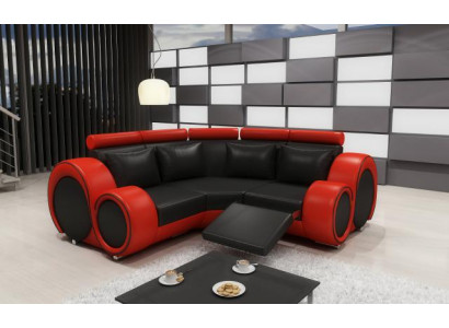 SOFA SKÓRZANA z USB DESIGN Narożnikowa kanapa BERLIN SOFA Ustawić Podkładkę Na Zamówienie Nowa
