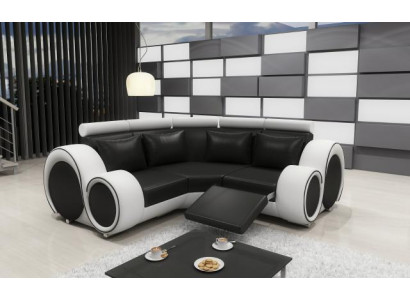 Sofa skórzana Żywy krajobraz Couch Design Narożnikowa kanapa Berlin Sofa USB na wymiar
