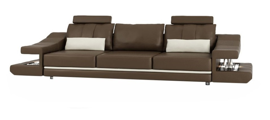 Nowoczesna luksusowa designerska sofa 3 miejsce do siedzenia Meble Podkładka Włókienniczy Brązowe kanapy Narożnik
