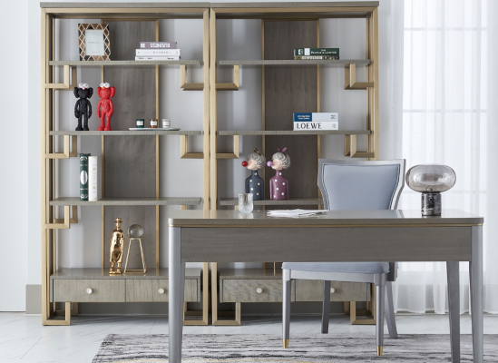 Półka na książkę Stal nierdzewna Półka Książki Ściana Szafki Półki biurowe Luxury