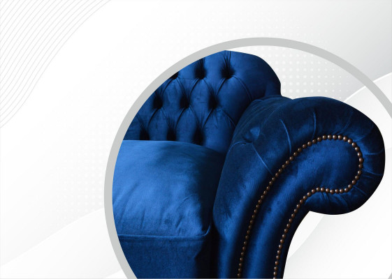 xxl Duża Sofa Couch Chesterfield 240cm Podkładka Sofy 4 miejsce do siedzenia Skóra
