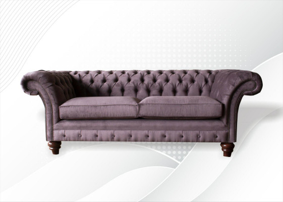 Chesterfield Couch Podkładka Classic Skóra Włókienniczy 3 miejsce do siedzenia Sofa trzyosobowa