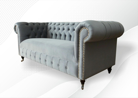 Chesterfield Sofa Couch Podkładka Materiał Skóra Włókienniczy Kanapy Deko Ustawić