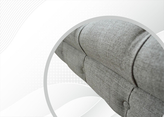 Chesterfield 3 miejsce do siedzenia Designerska Sofa Podkładka Sofy Kanapy Materiał Włókienniczy