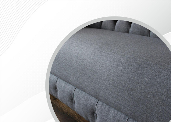 xxl duża Sofa 3 miejsce do siedzenia Kanapa Chesterfield Podkładka Ustawić Siedziba Materiał Włókienniczy